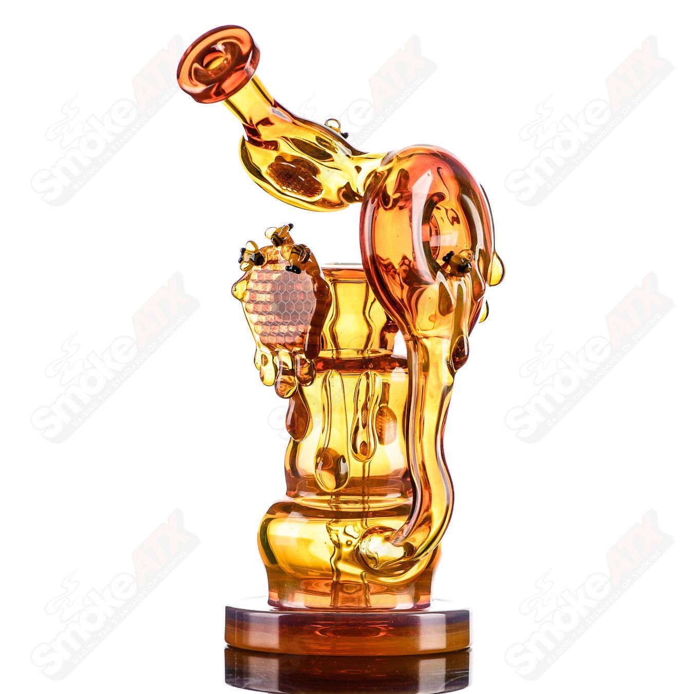 Worked Honeycomb Recycler Mongrel x Joe P Glass - Smoke ATX