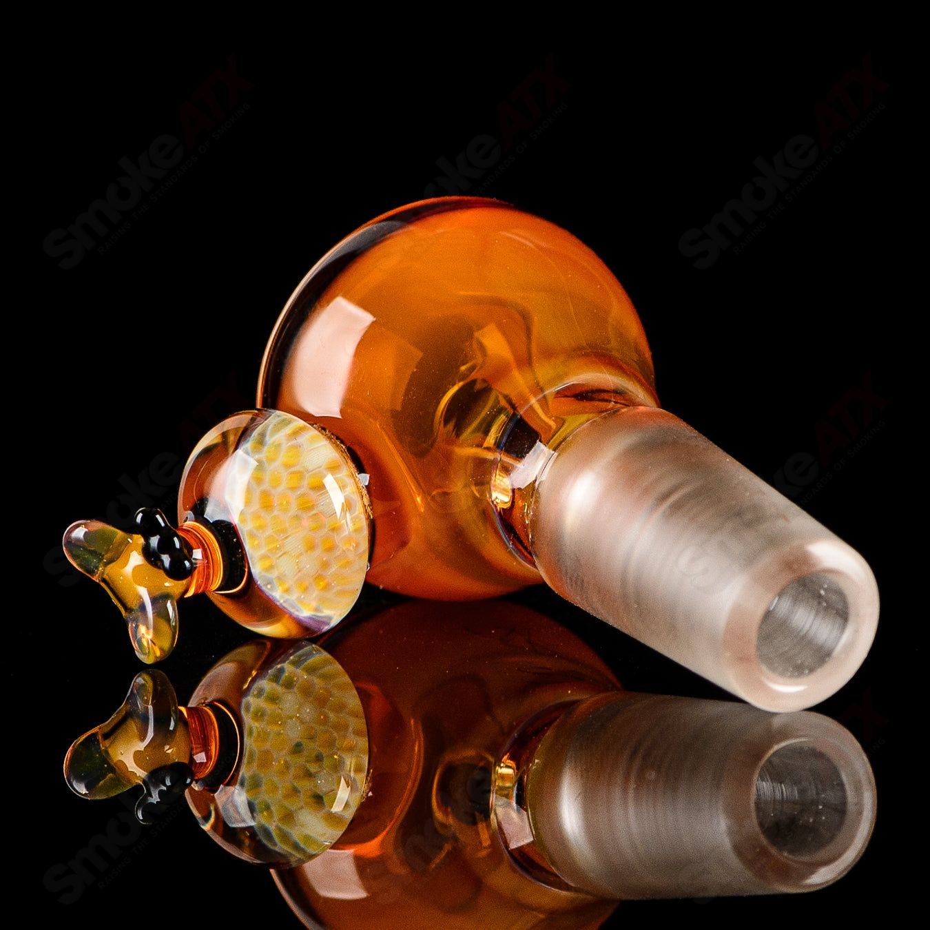 Worked Bee Hive Beaker By Joe P Glass - Smoke ATX