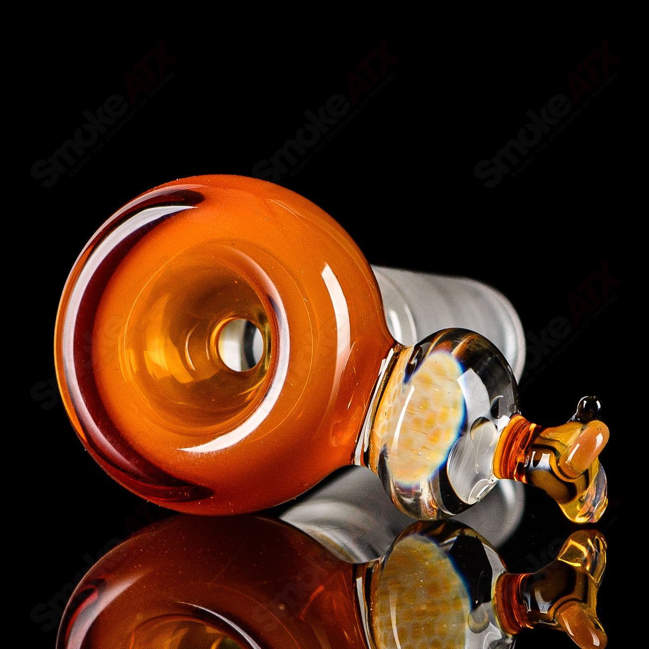 Worked Bee Hive Beaker By Joe P Glass - Smoke ATX