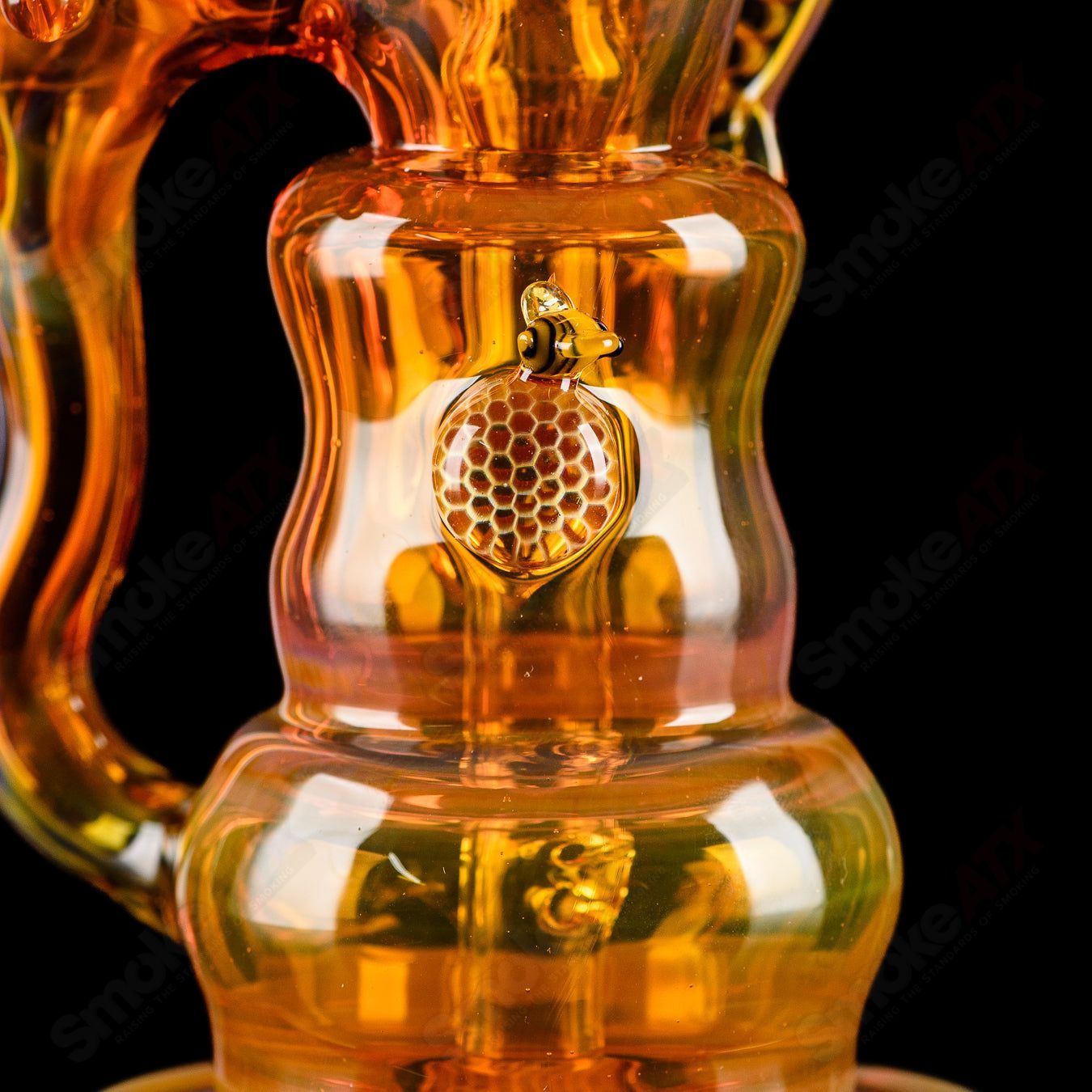 Worked Honeycomb Recycler Mongrel x Joe P Glass - Smoke ATX