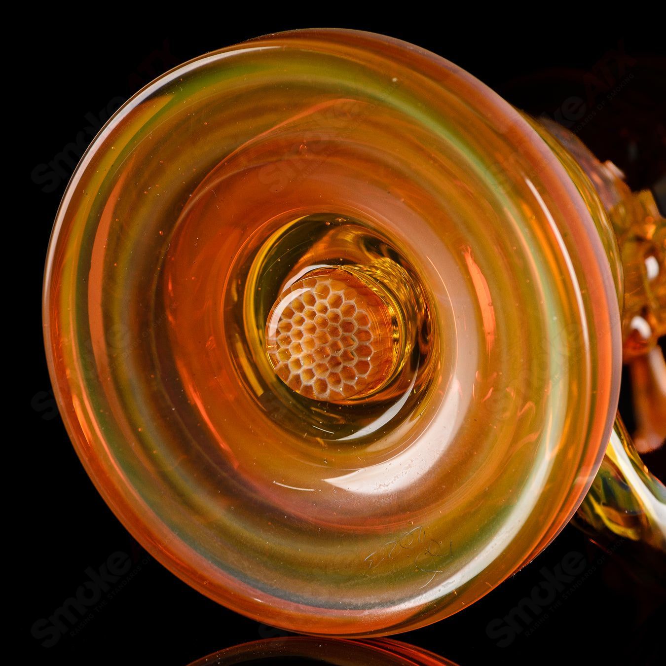 Worked Honeycomb Recycler Mongrel x Joe P Glass - Smoke ATX