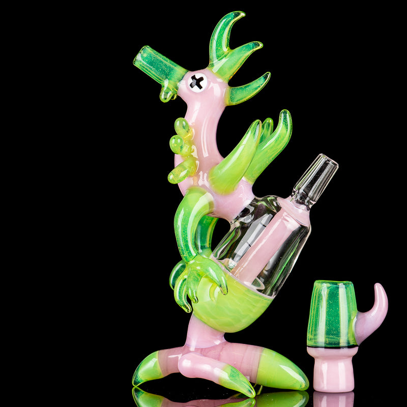 Chicken Rig (Pink/Green) JOP Glass - Smoke ATX