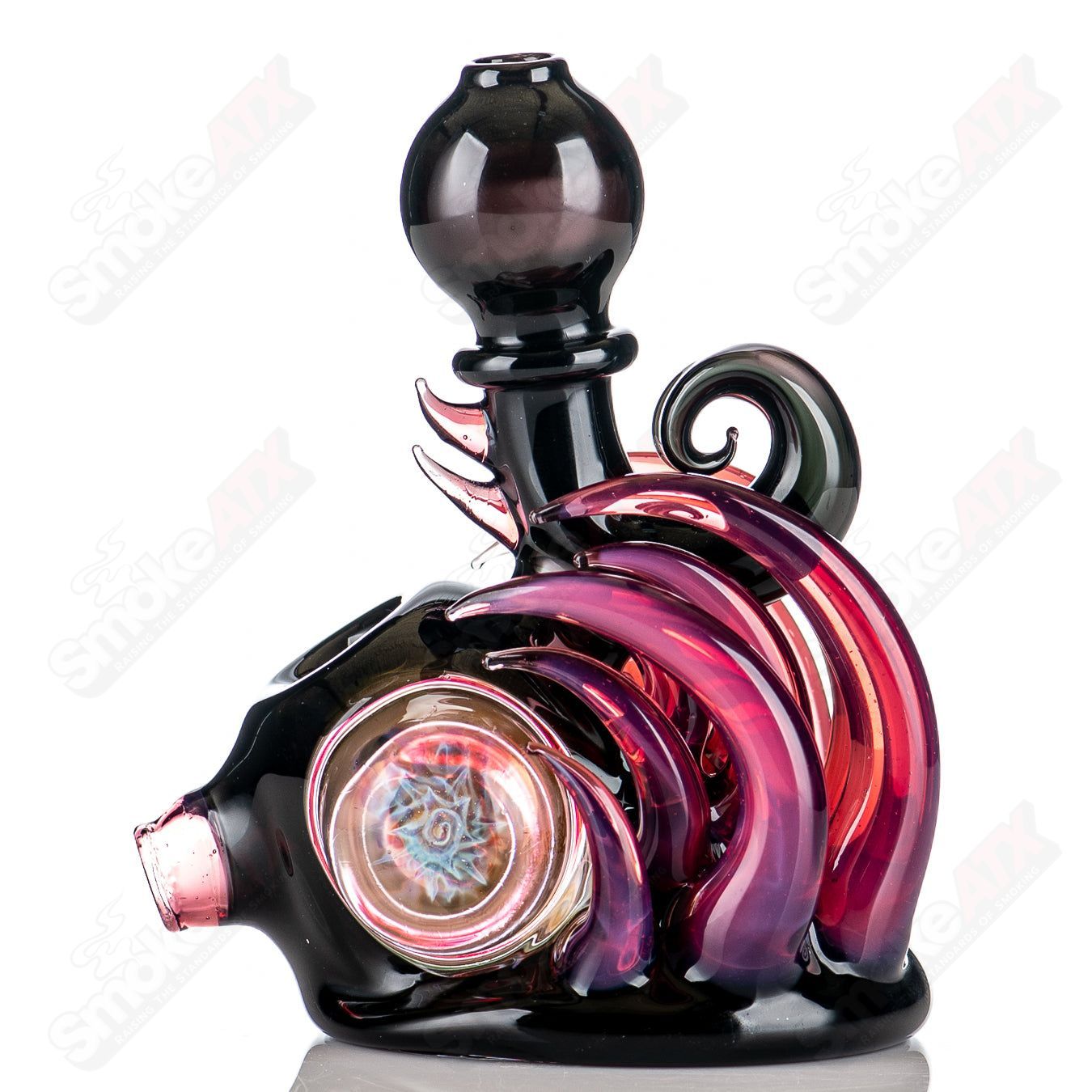 #1 Squat Lock Flower Pipe Freeek Glass - Smoke ATX
