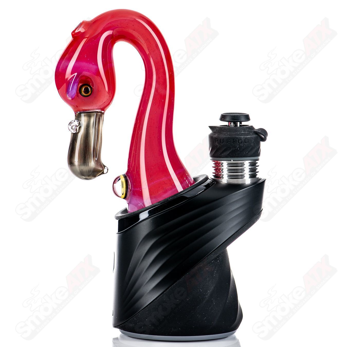 Flamingo Puffco Dry Top Burtoni Glass #2 - Smoke ATX