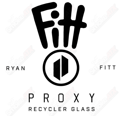 Ryan Fitt SE Puffco Peak Recycler Glass - Smoke ATX