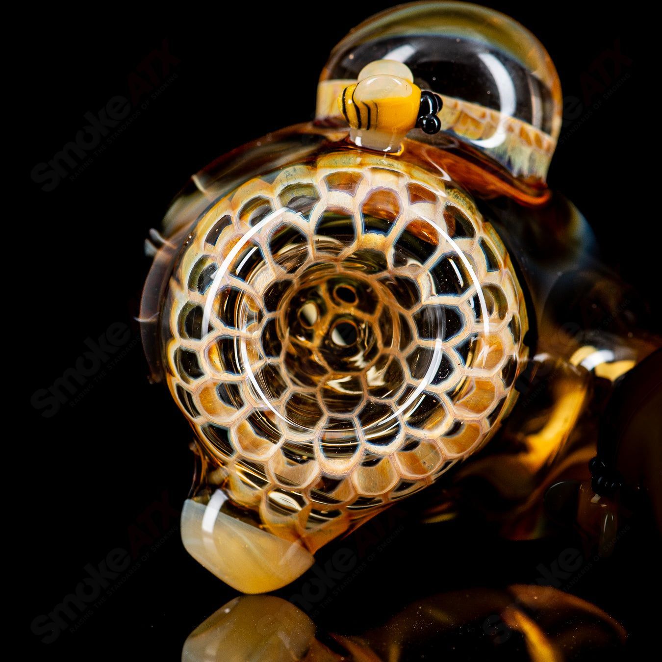 3-Hole Honeycomb Sherlock Joe P Glass - Smoke ATX