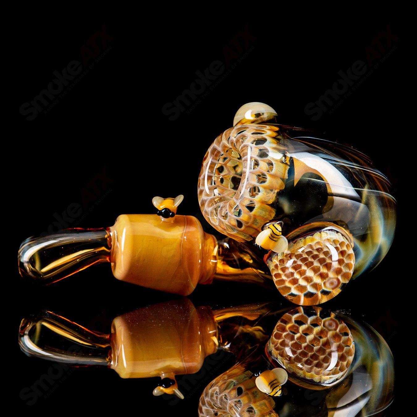 3-Hole Honeycomb Sherlock Joe P Glass - Smoke ATX