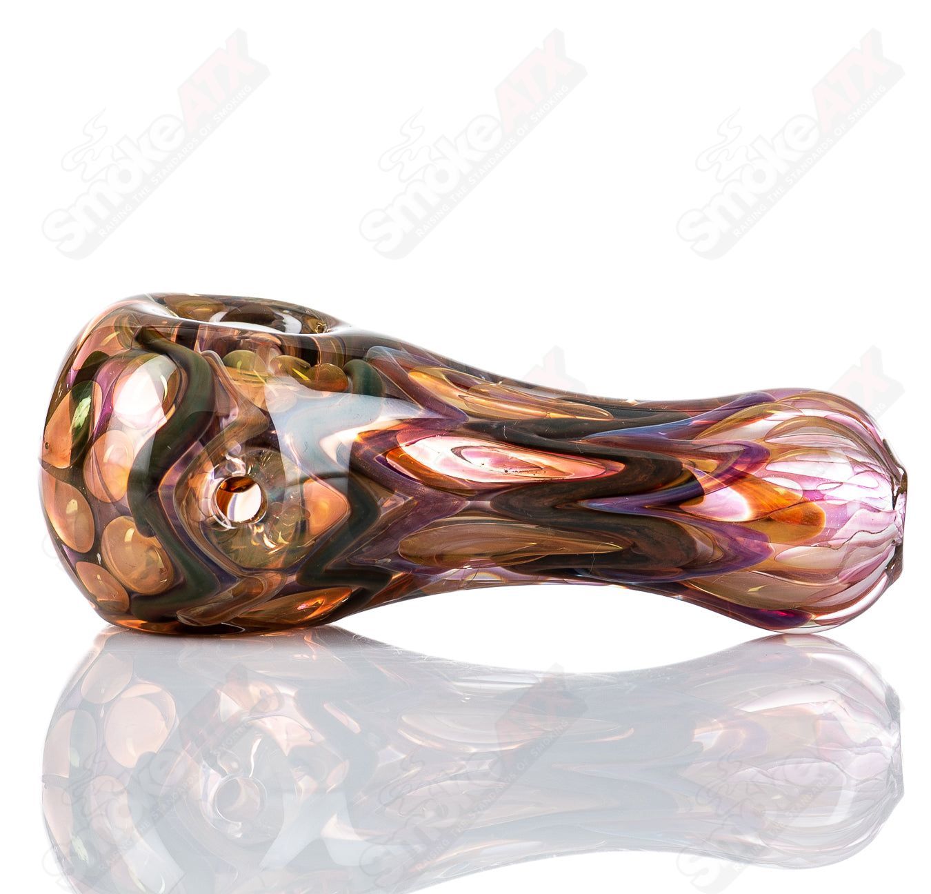 #5 Gold & Silver Fume I/O Spoon by Shane Smith - Smoke ATX