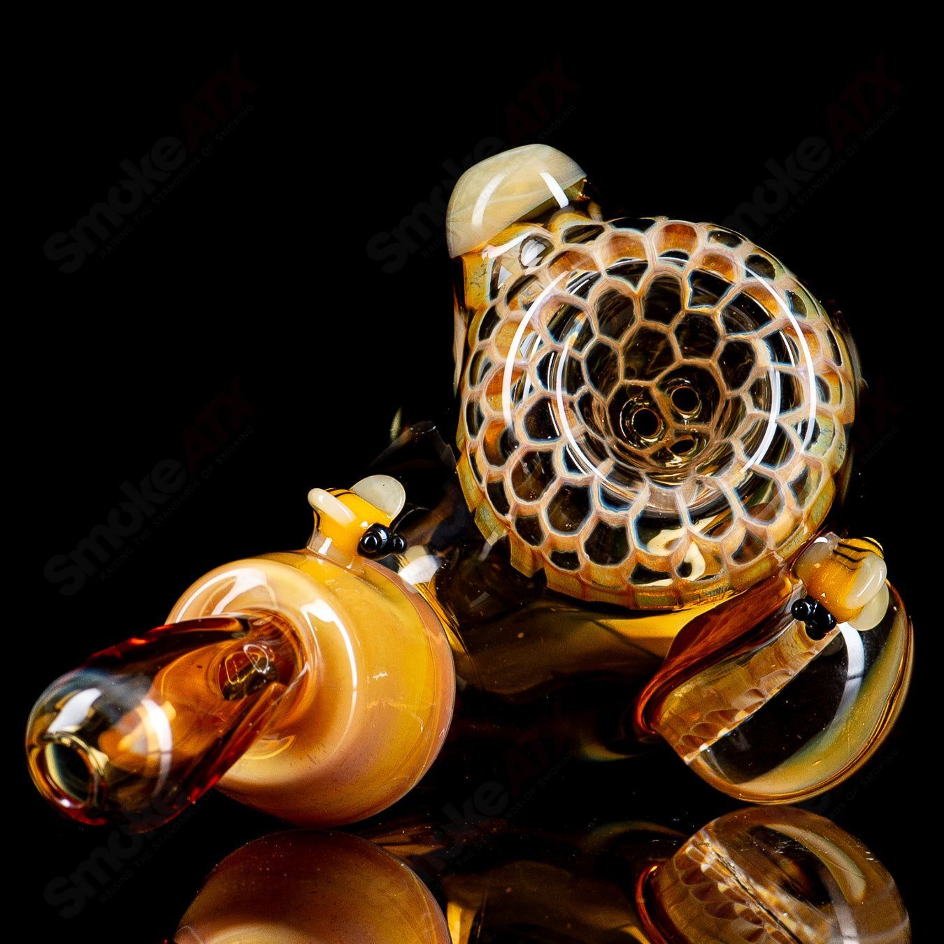 3-Hole Honeycomb Sherlock Joe P Glass - Smoke ATX