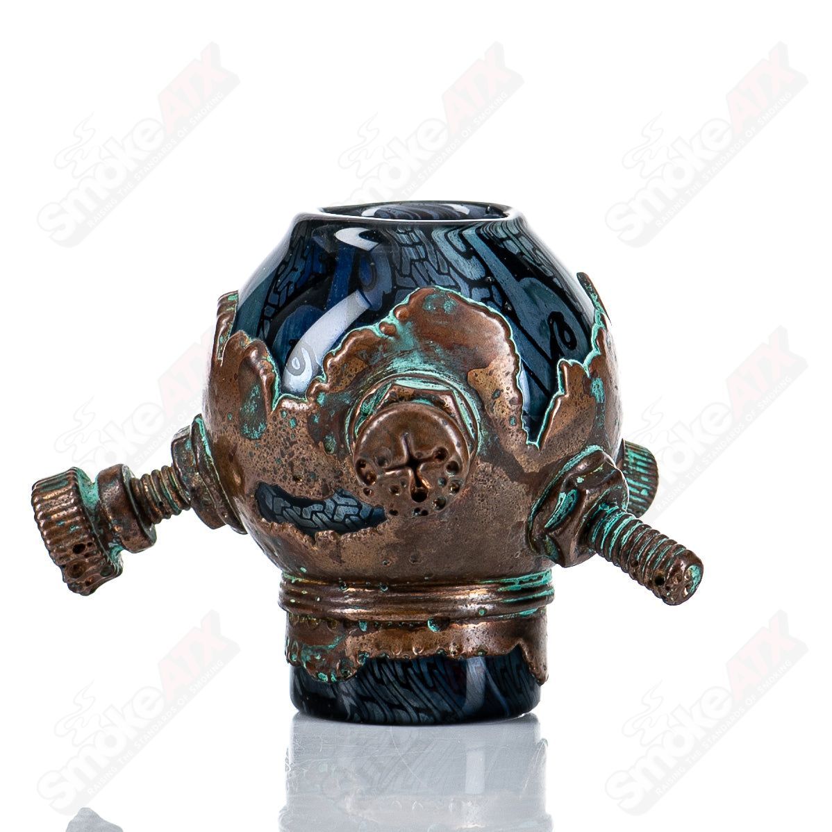 19mm Electroformed Sacred Geo Dome by Kind X Snic - Smoke ATX