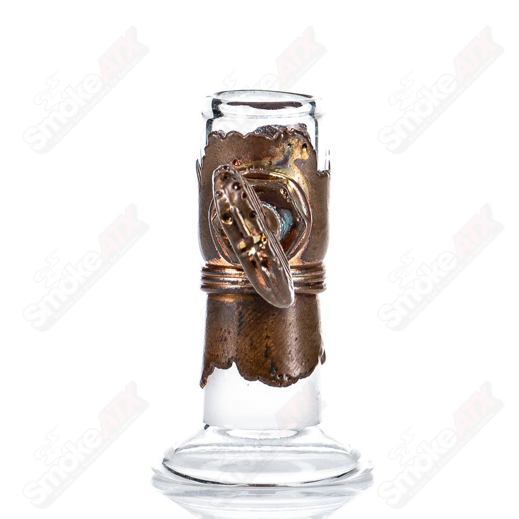 #2 14mm Plain Electroformed Dome by Snic Glass - Smoke ATX