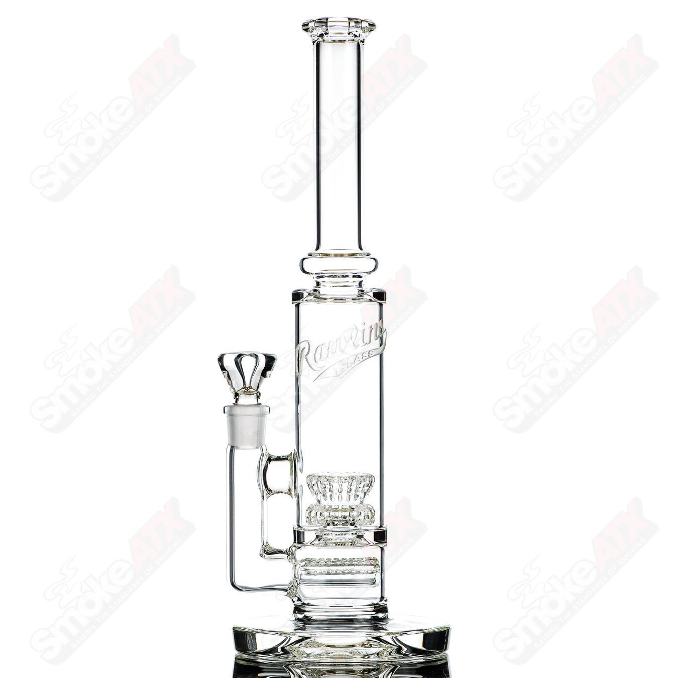 60mm UV Horizonline/Crown Perc Tube Rawlins Glass - Smoke ATX