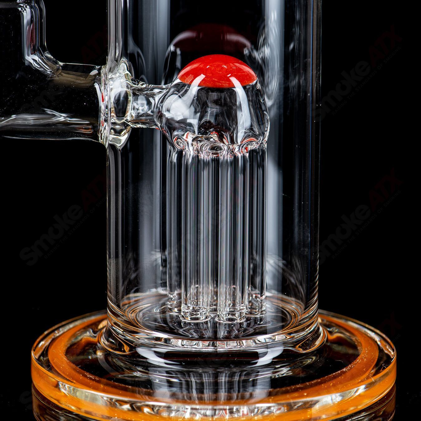 #1 14mm Mini Tree w/ Color Accents Toro Glass - Smoke ATX