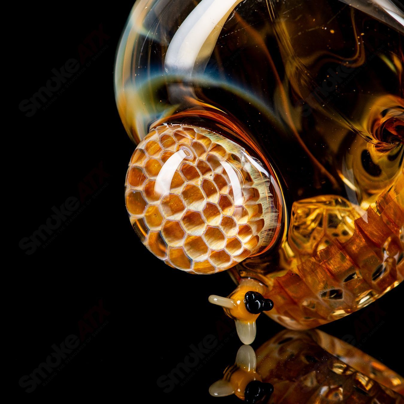 3-Hole Honeycomb Sherlock Joe P Glass - Smoke ATX