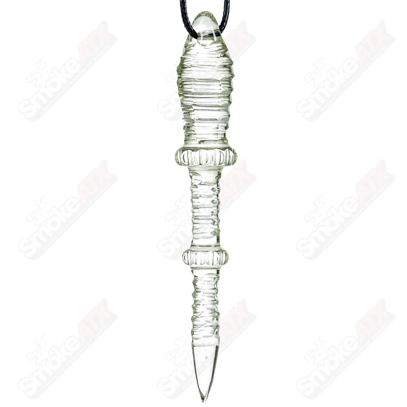 Penine Green Dabber Pendant Carver B - Smoke ATX