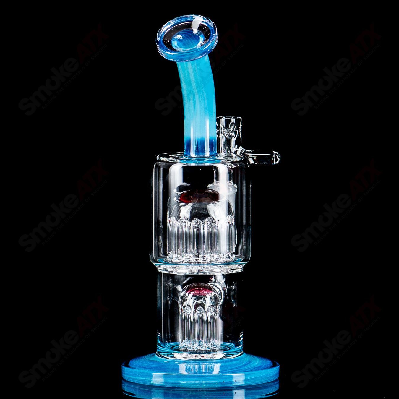 #3 14mm 8/13 Double Macro XL with full Color Accents by Toro Glass - Smoke ATX
