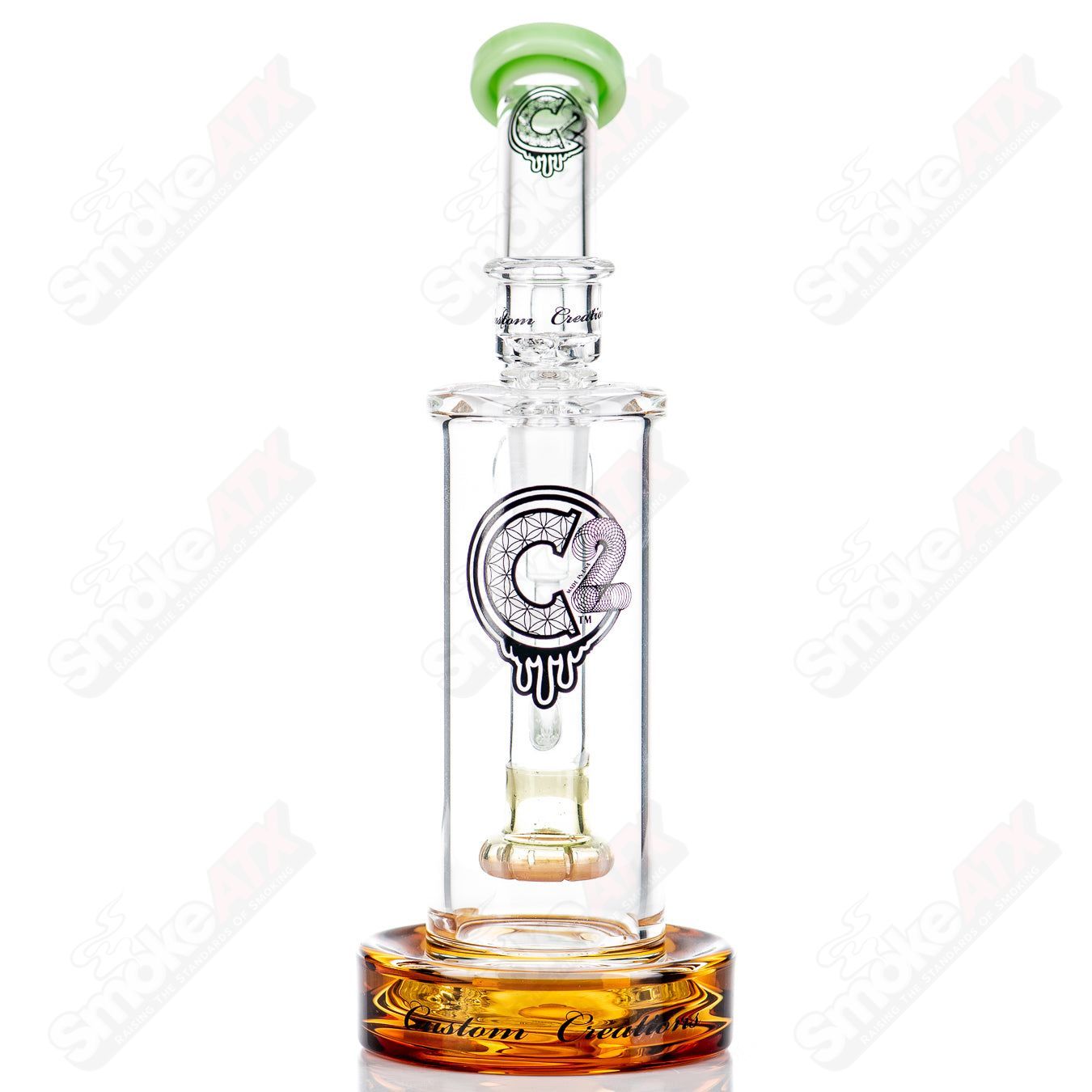 #2 Color 50mm Showerhead Bubbler C2 - Smoke ATX