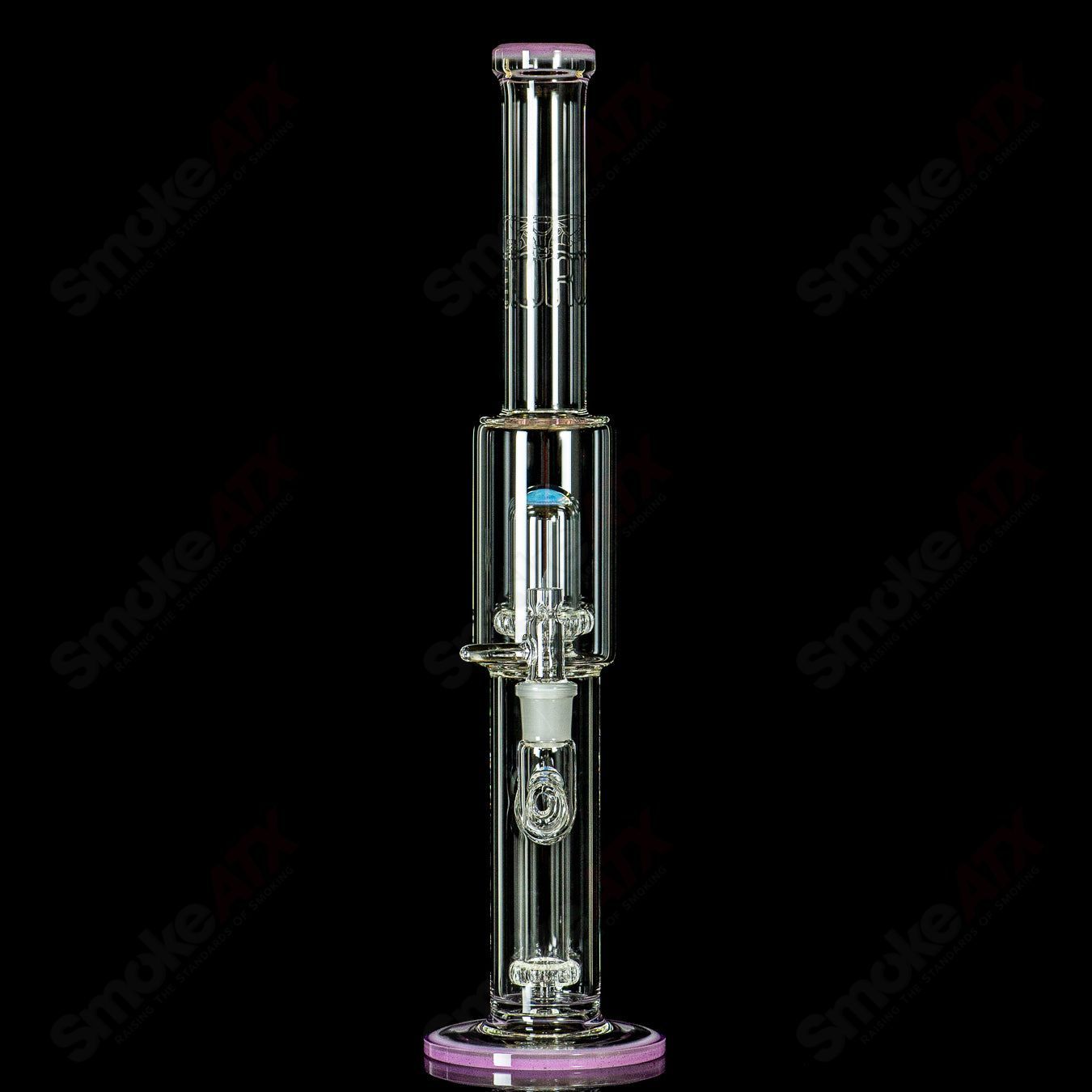 #1 18mm Full Size Circ to Circ w/ Color Cap (CFL) by Toro Glass - Smoke ATX
