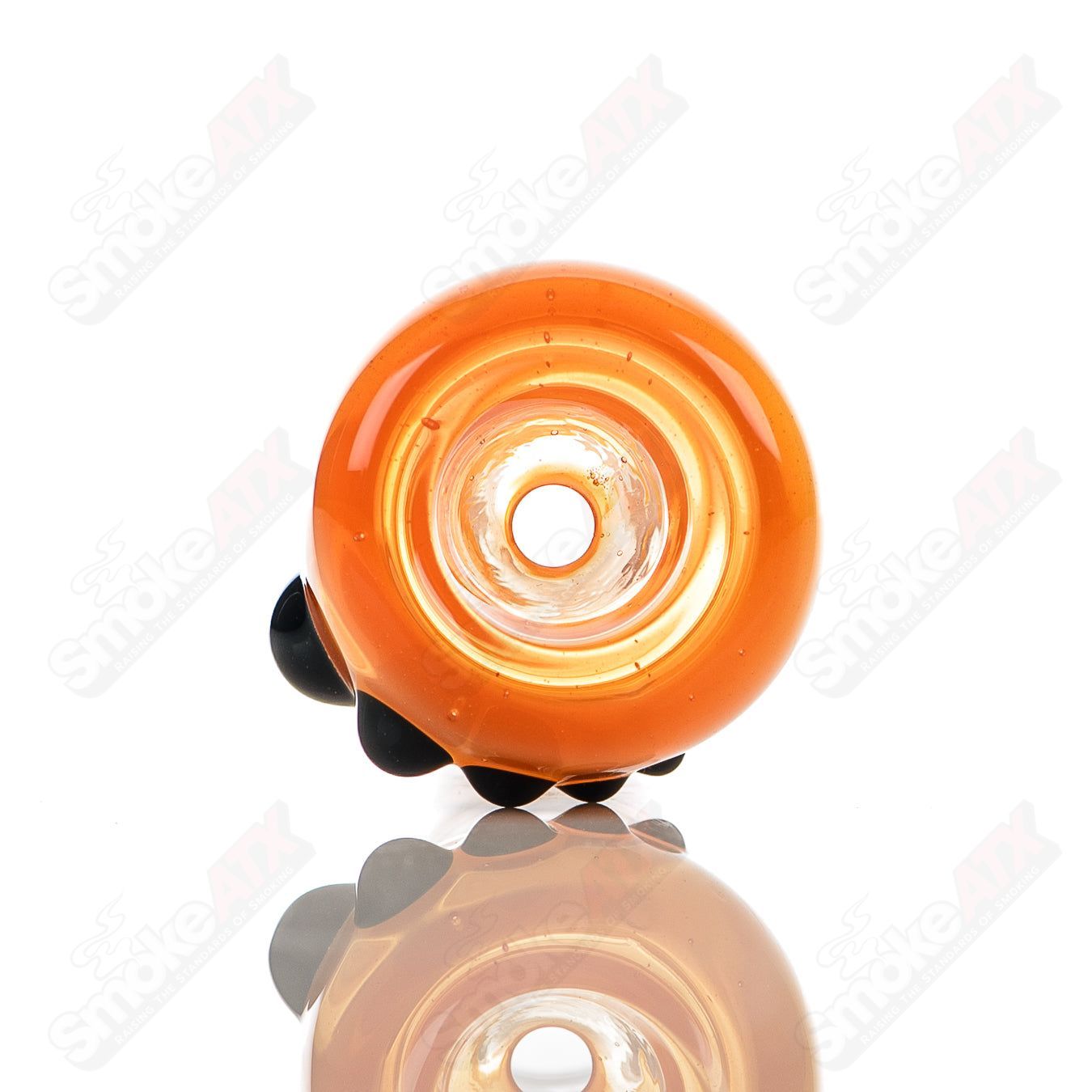 #7 18mm Full Color Push Slide Bowl Dustorm Glass - Smoke ATX