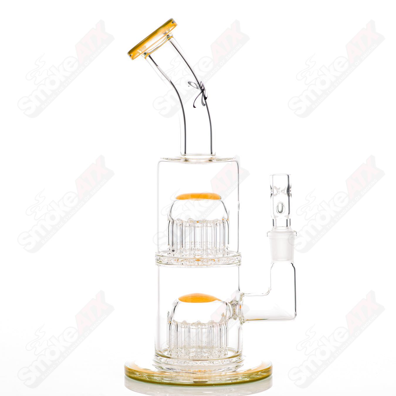 #1 Double Micro 13/13 Arm Perc Toro Glass - Smoke ATX