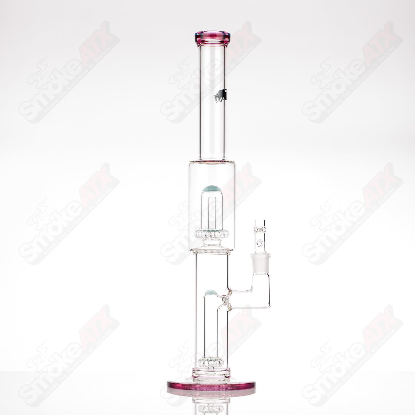 #2 18mm Full size Circ to Circ Toro Glass - Smoke ATX