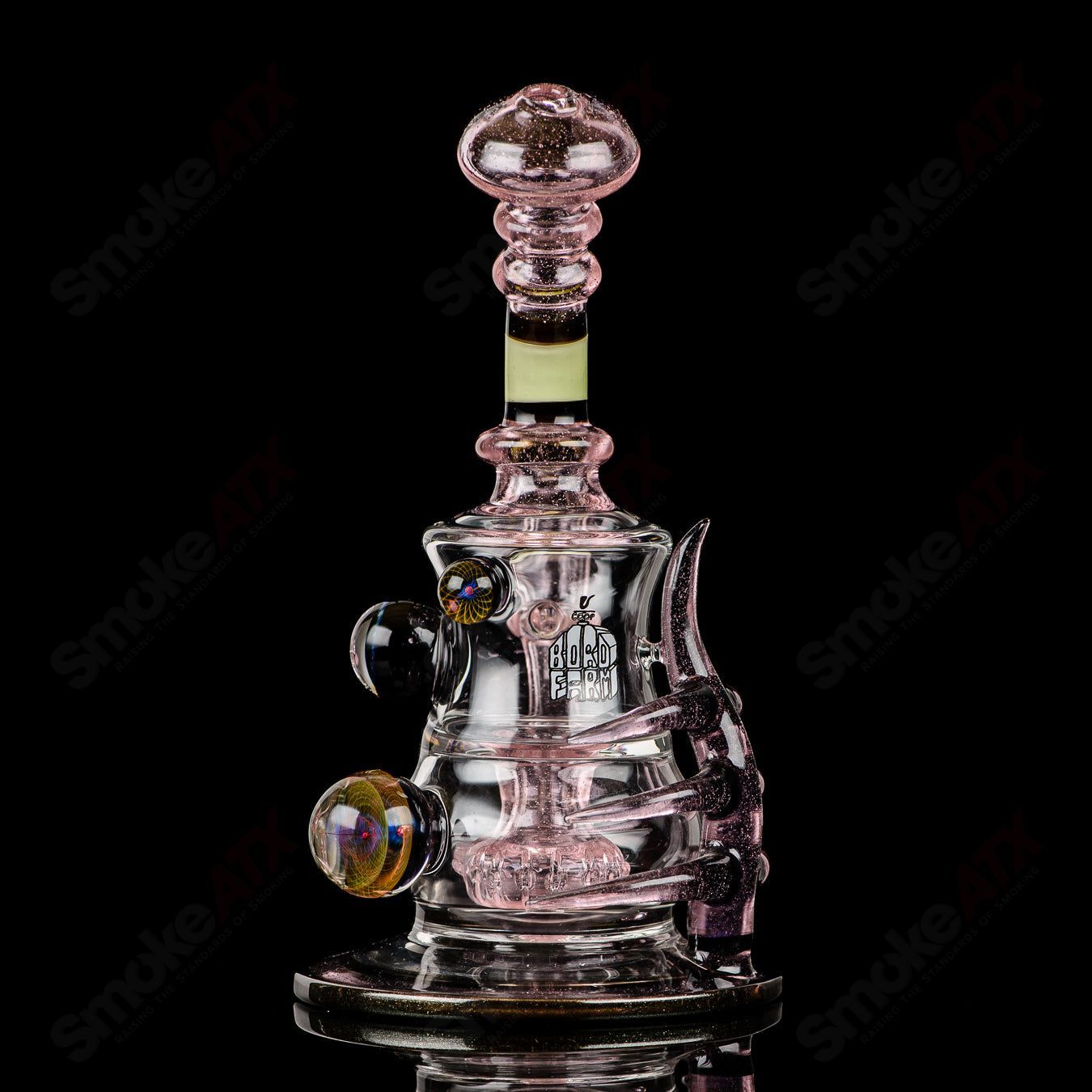 Mib Rig w/ Dabber (Pink CFL) Gordman x Boro Farm - Smoke ATX