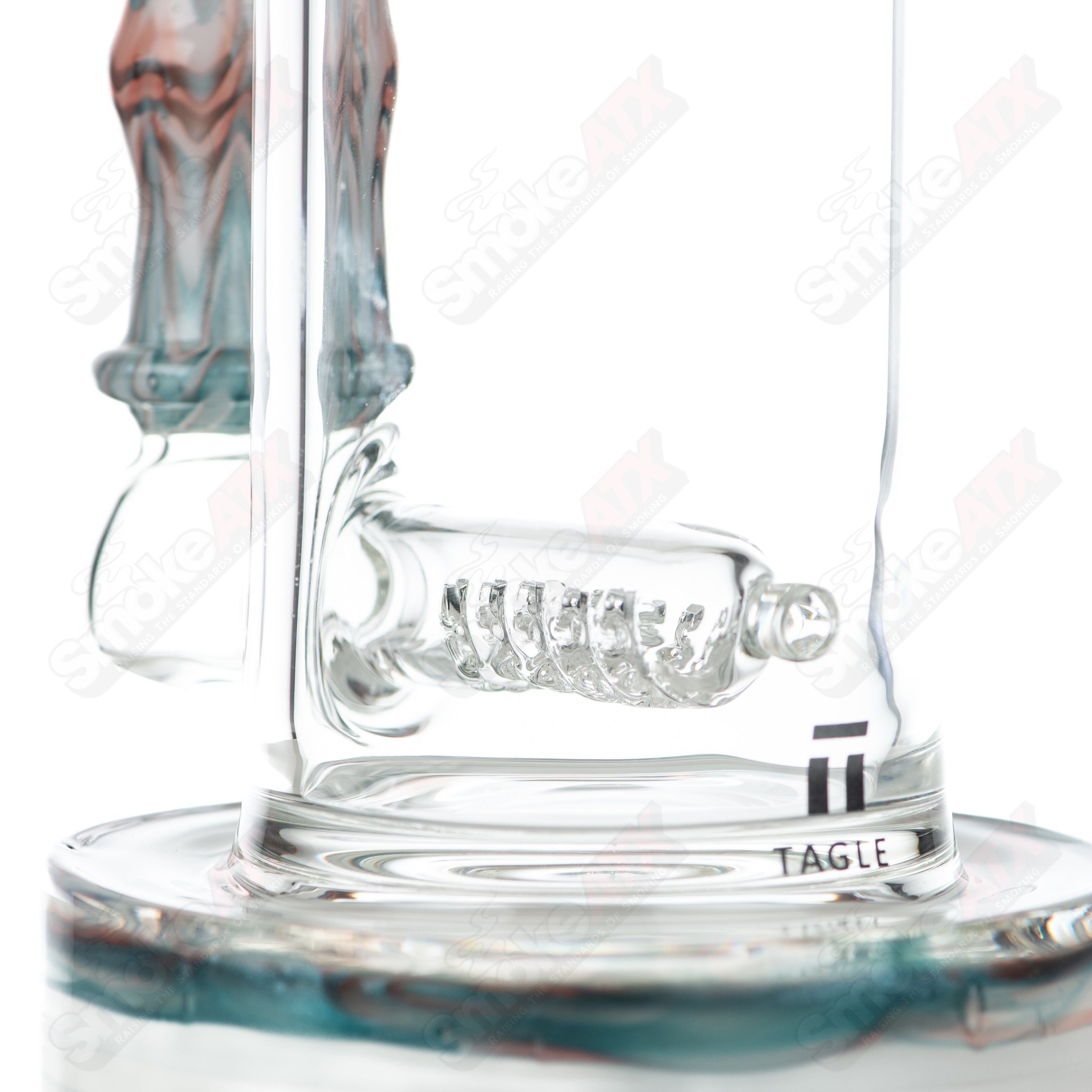 #2 18mm 60mm Wrap n Rake Inline Tube Tagle Glass - Smoke ATX