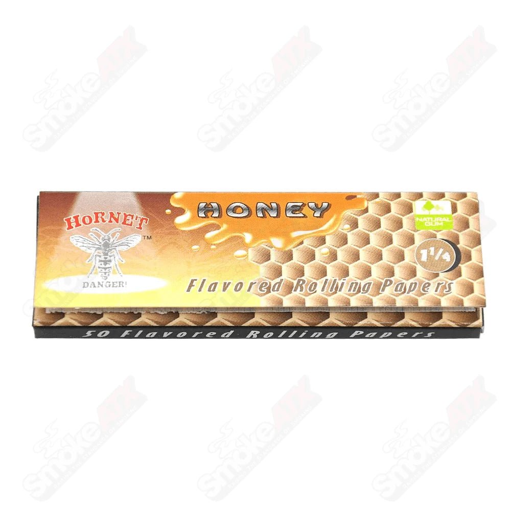 1 1/4in Honey Flavored Rolling Papers Hornet - Smoke ATX
