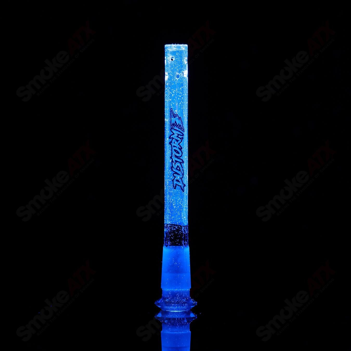 1 14mm UV Downstem German Diffused Single Color Dustorm Glass - Smoke ATX