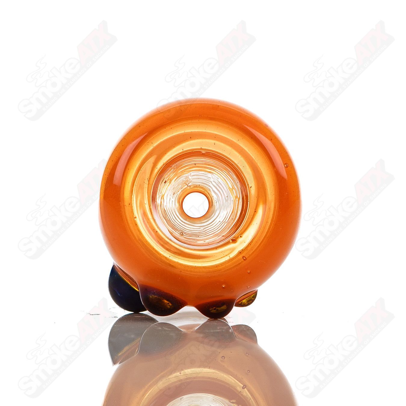 1 18mm Full Color Push Slide Bowl Dustorm Glass - Smoke ATX