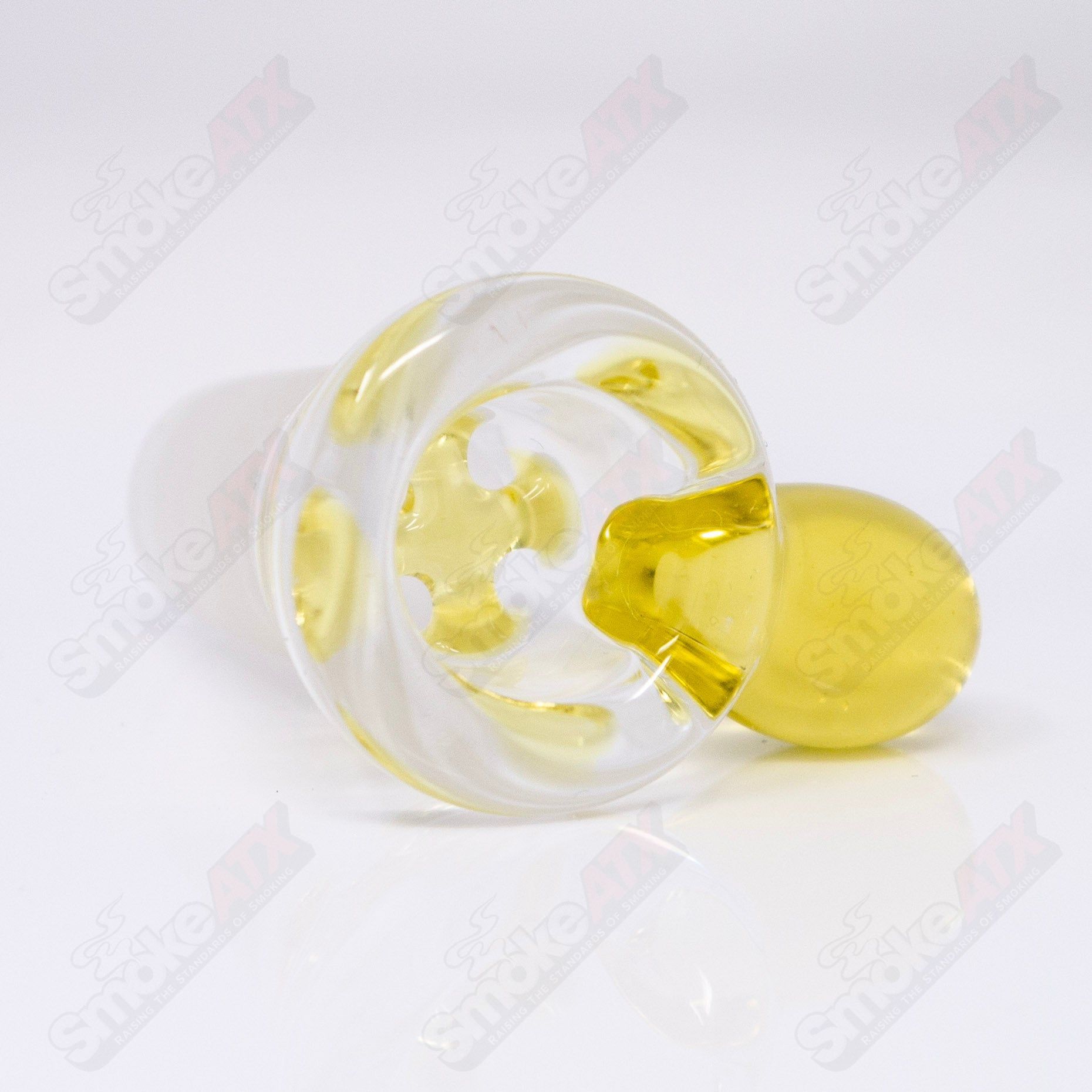 Serum CFL Black T Glass 18mm Partial Accent Slide - Smoke ATX