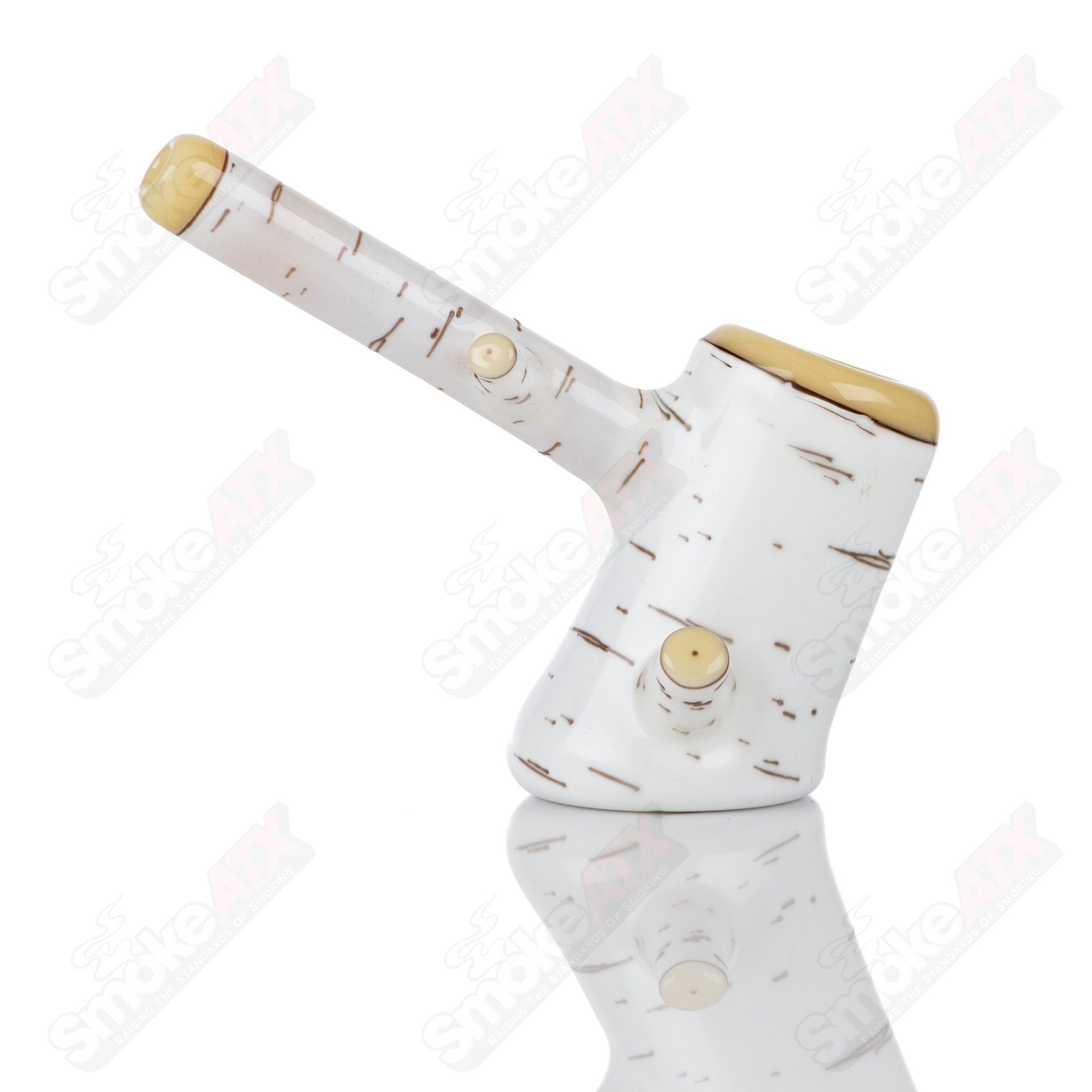 1 Birch Poker Pipe Foster Glass - Smoke ATX