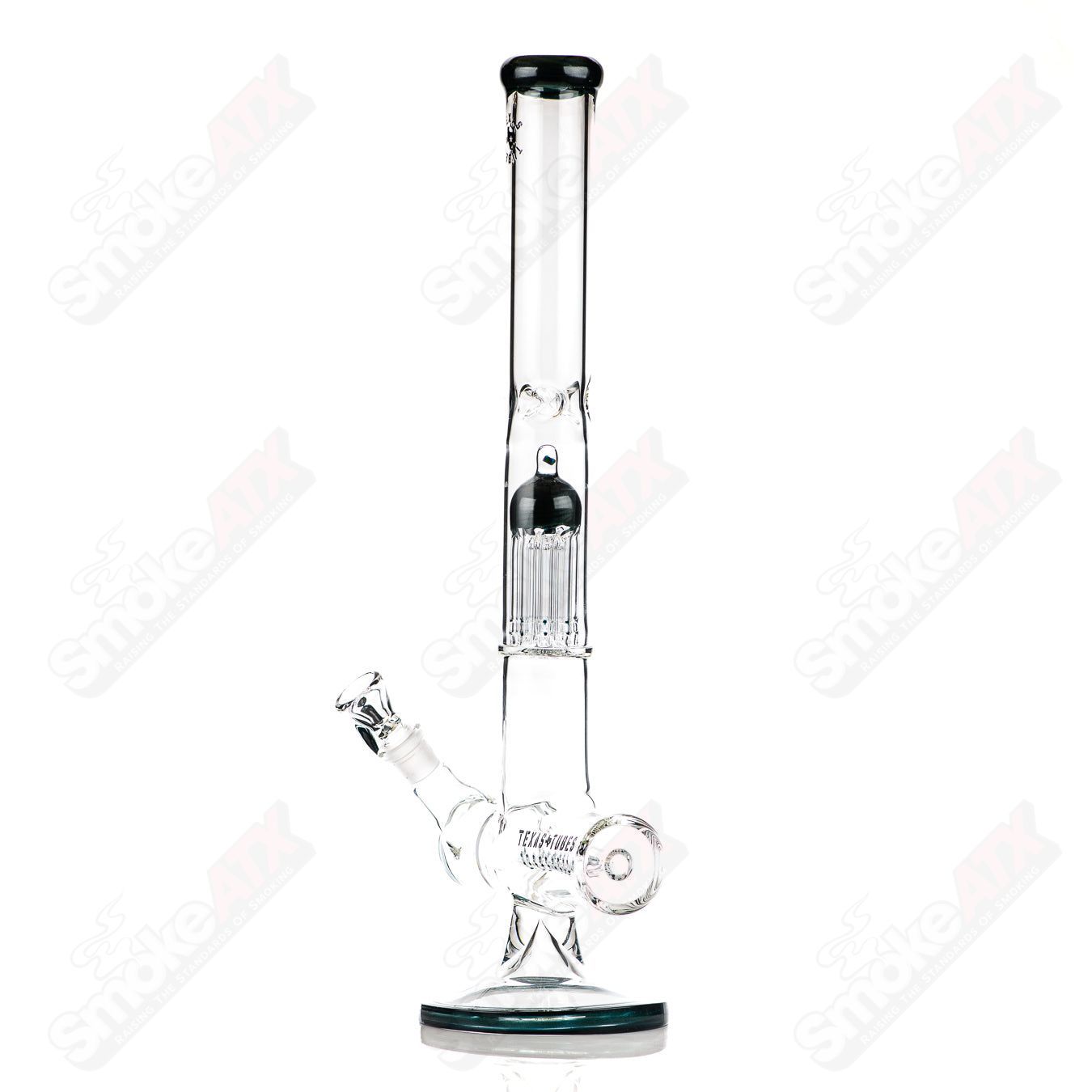 18in 18mm Inline to 8 Arm (Unobtainium) Texas Tubes - Smoke ATX