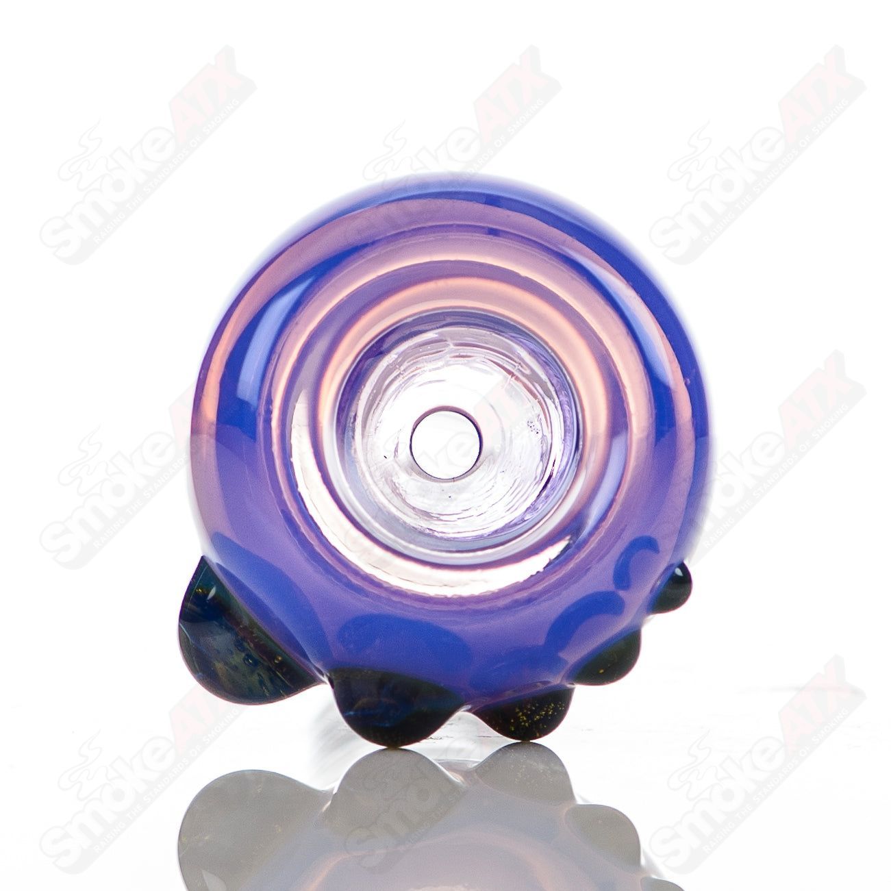 19 18mm Full Color Push Slide Bowl Dustorm Glass - Smoke ATX