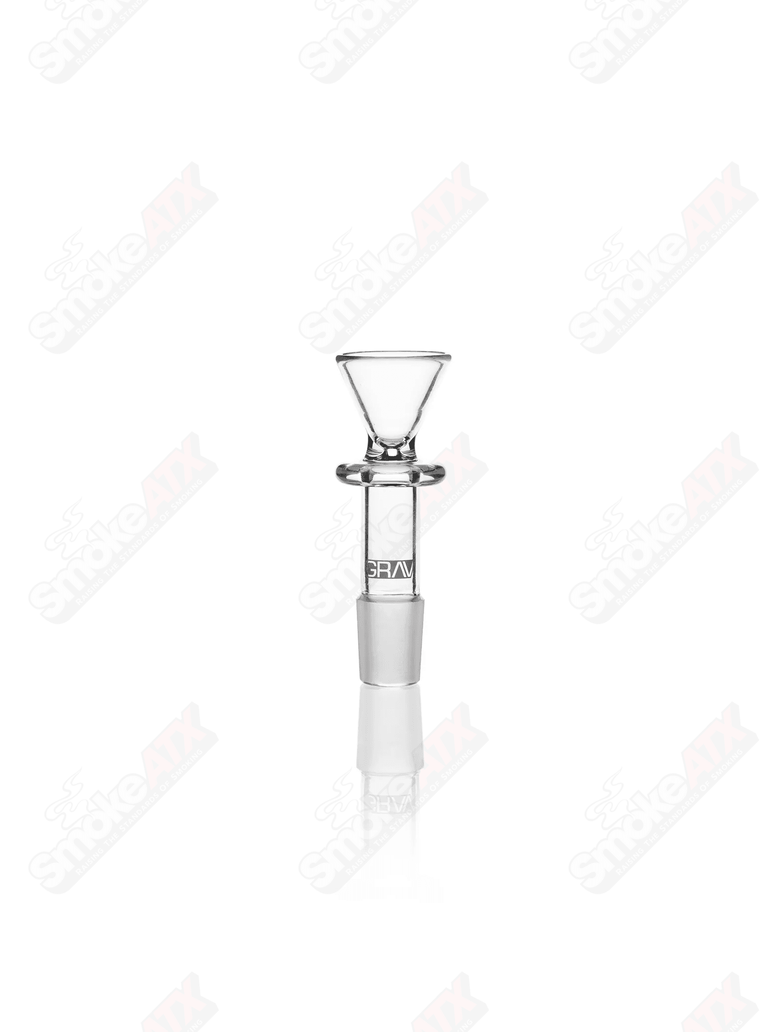 19mm Clear Funnel Grav Bowls - Smoke ATX