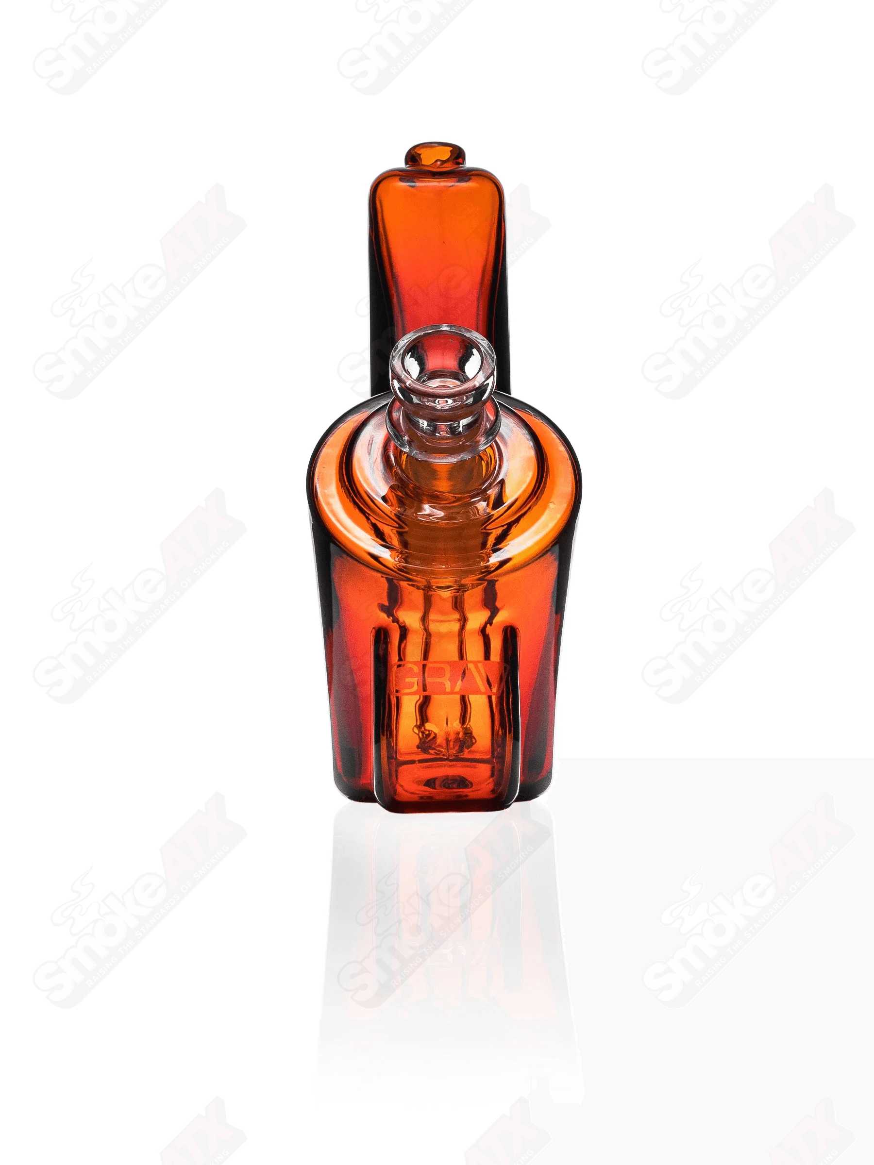 Amber Wedge Bubbler GRAV - Smoke ATX