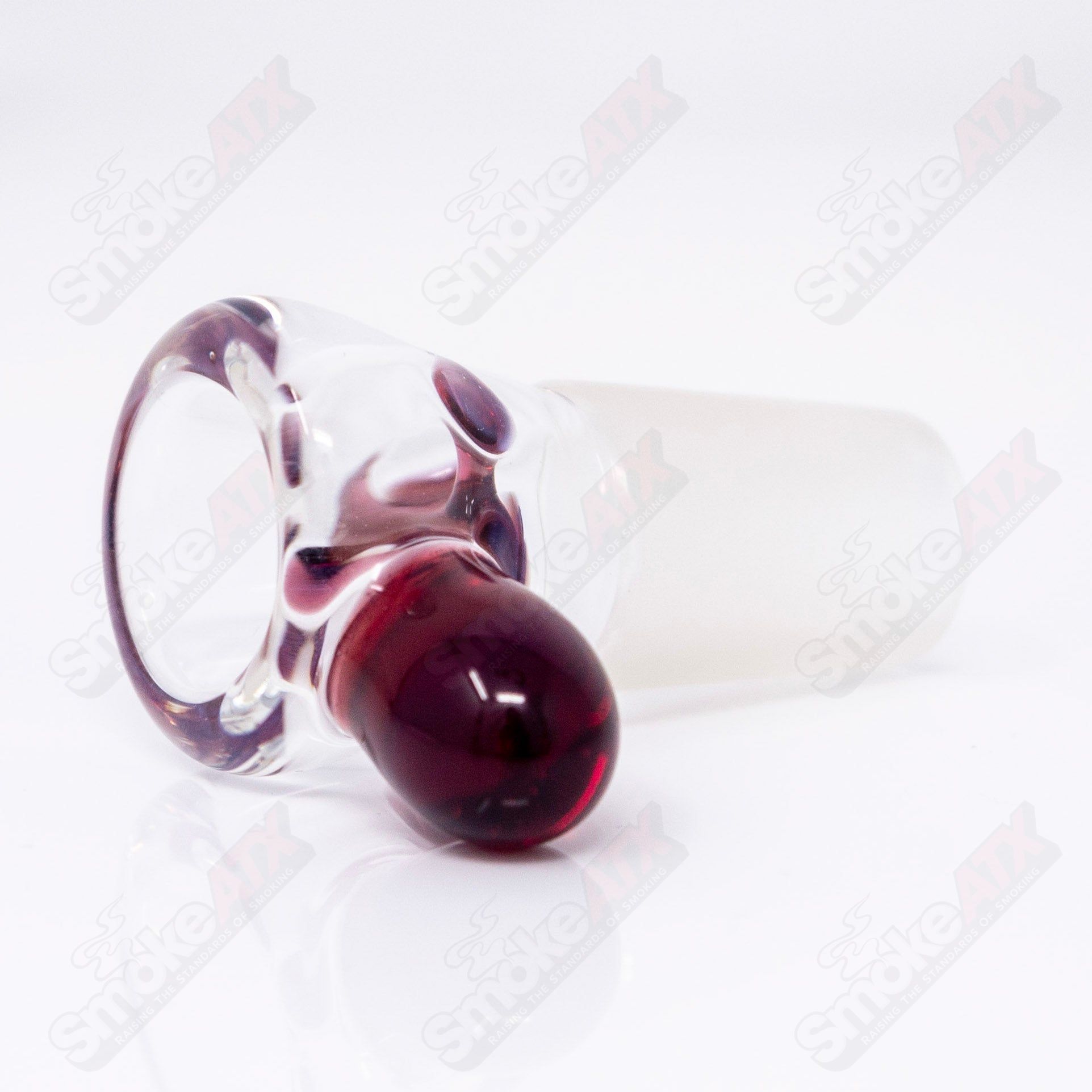 Black T Glass 18mm Partial Accent Slide #5 - Smoke ATX