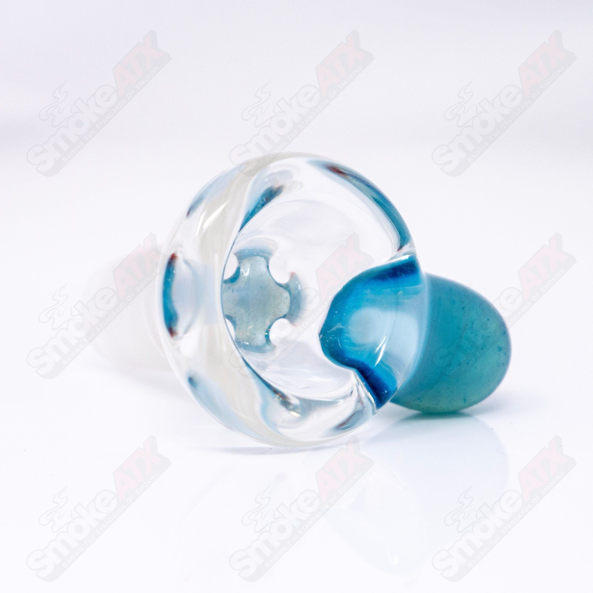 Black T Glass 18mm Partial Accent Slide #6 - Smoke ATX