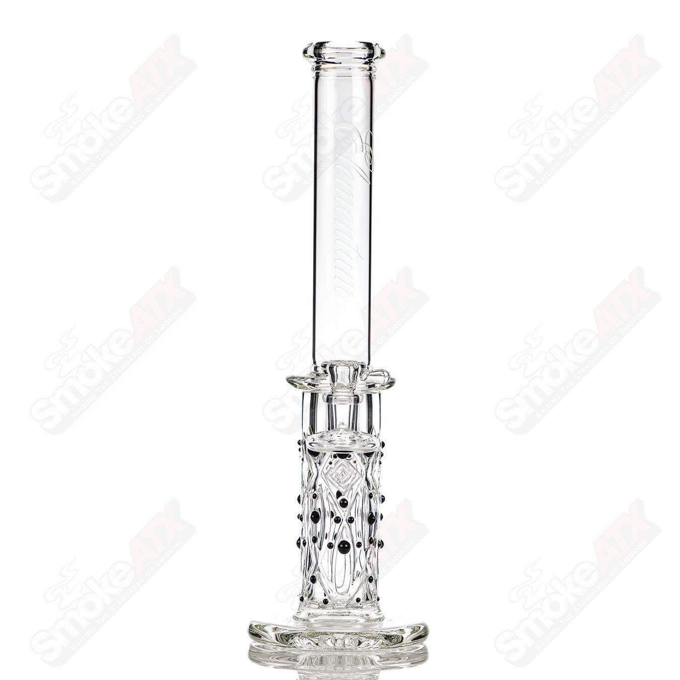 2 Elementum Membrane Tube with Color Dots Avant - Garde Glass - Smoke ATX