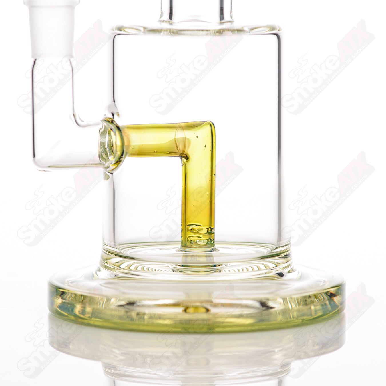 #1 10mm Macro XL w 2 Color Foot/Mouthpiece Toro Glass - Smoke ATX