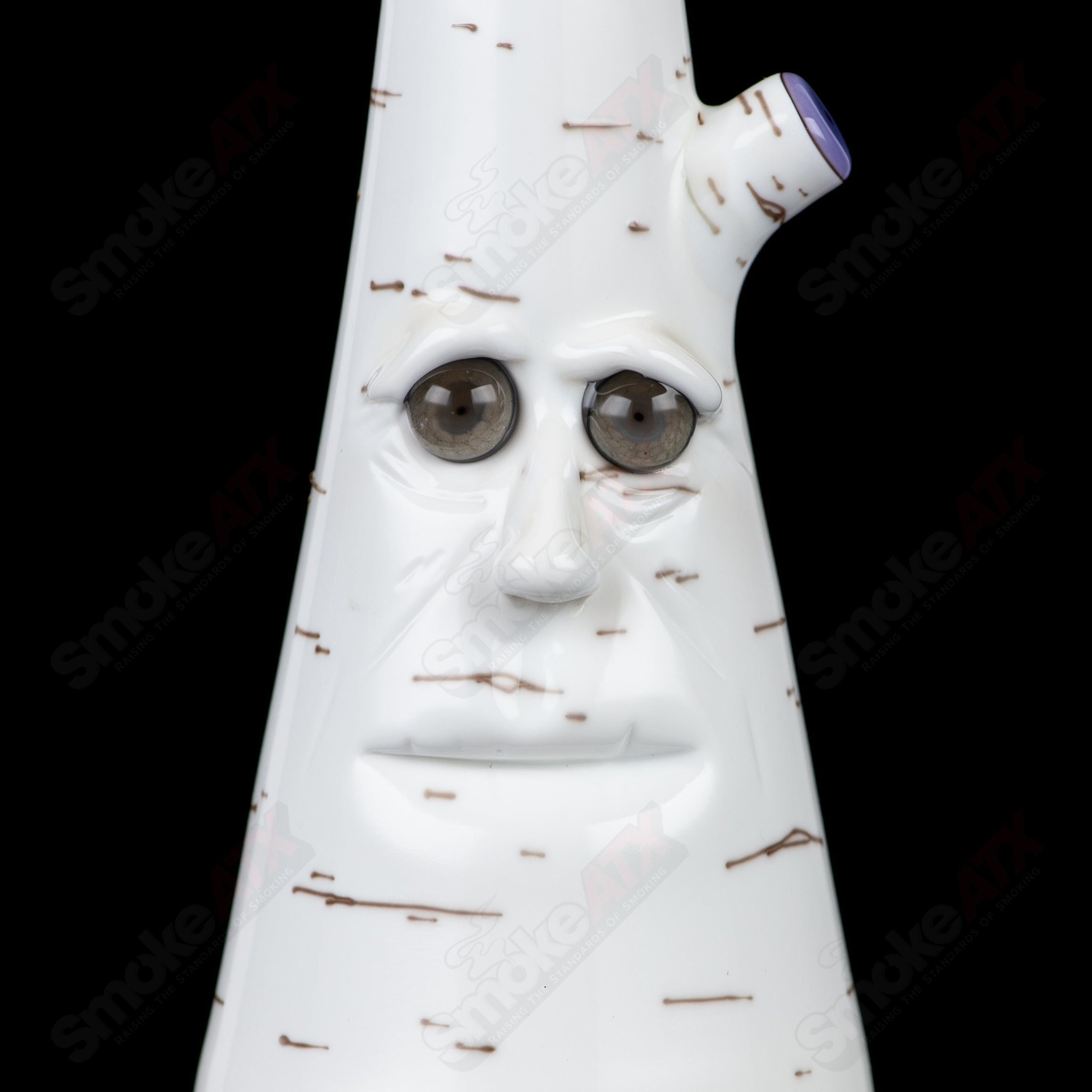 Purple Birch with Face Foster Glass - Smoke ATX