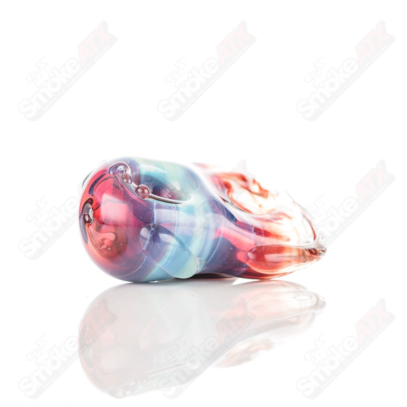 26 Donut Chillum Glass by Nobody - Smoke ATX