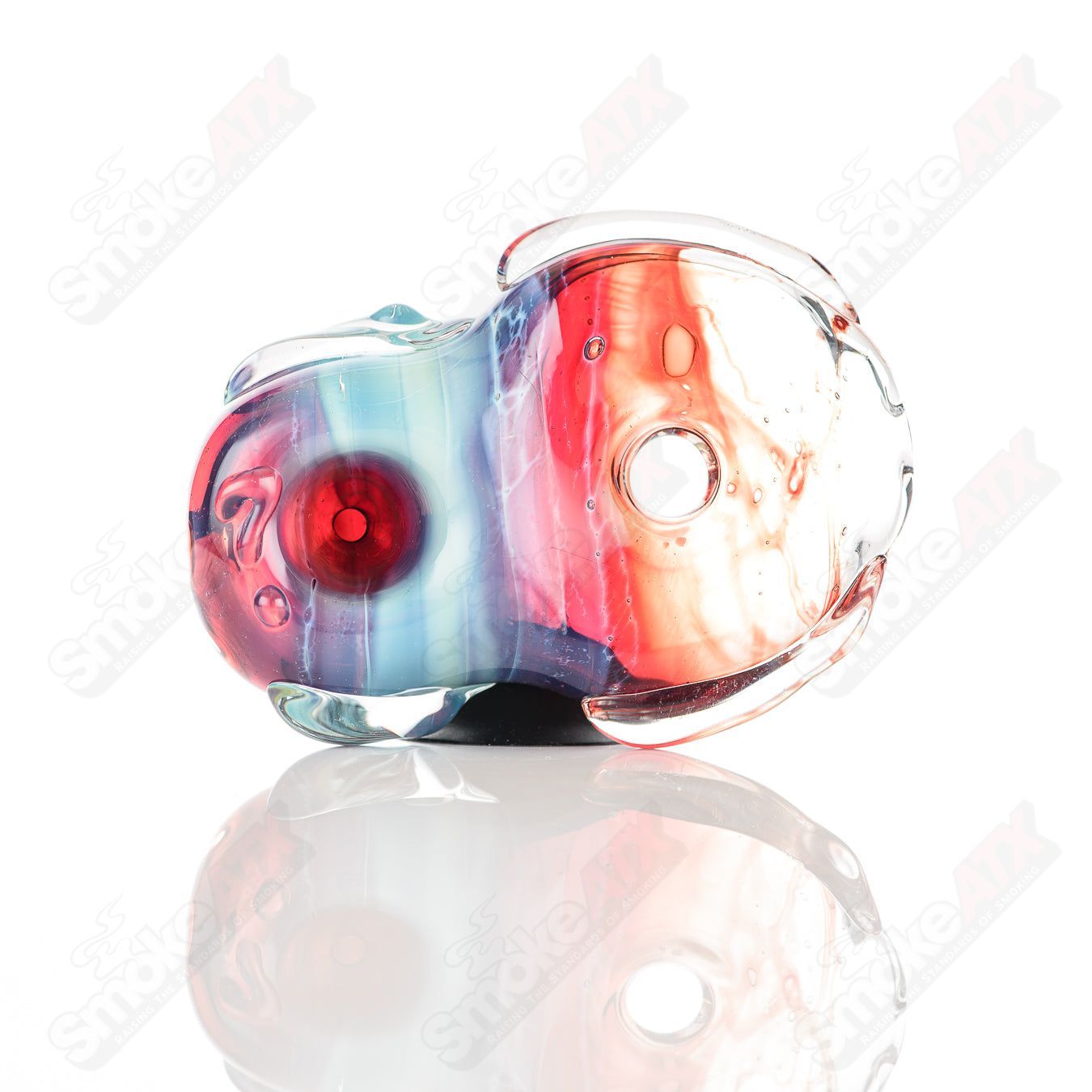 26 Donut Chillum Glass by Nobody - Smoke ATX