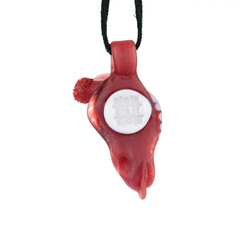 Giraffe Pendant Robertson Glass Cherry Red and White - Smoke ATX