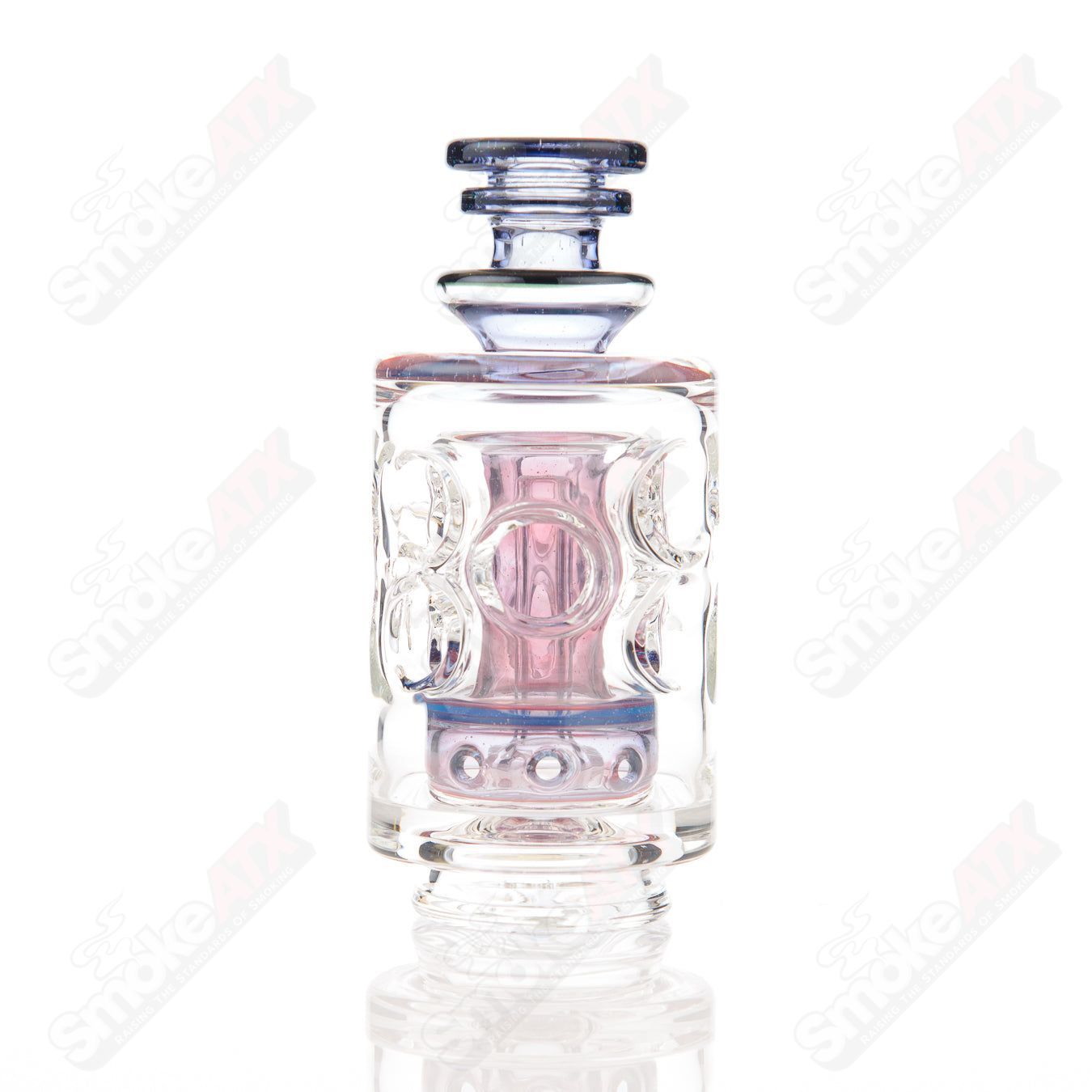 Puffco Attachment w UV Accents Greasy Glass - Smoke ATX