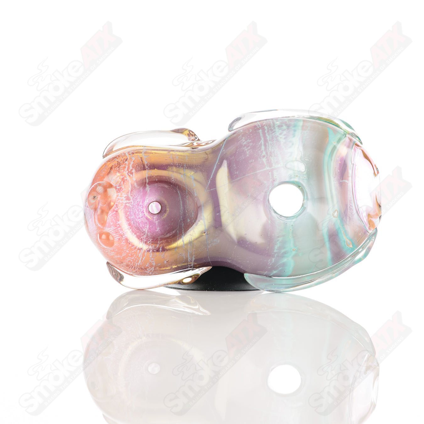 #28 Donut Chillum Glass by Nobody - Smoke ATX