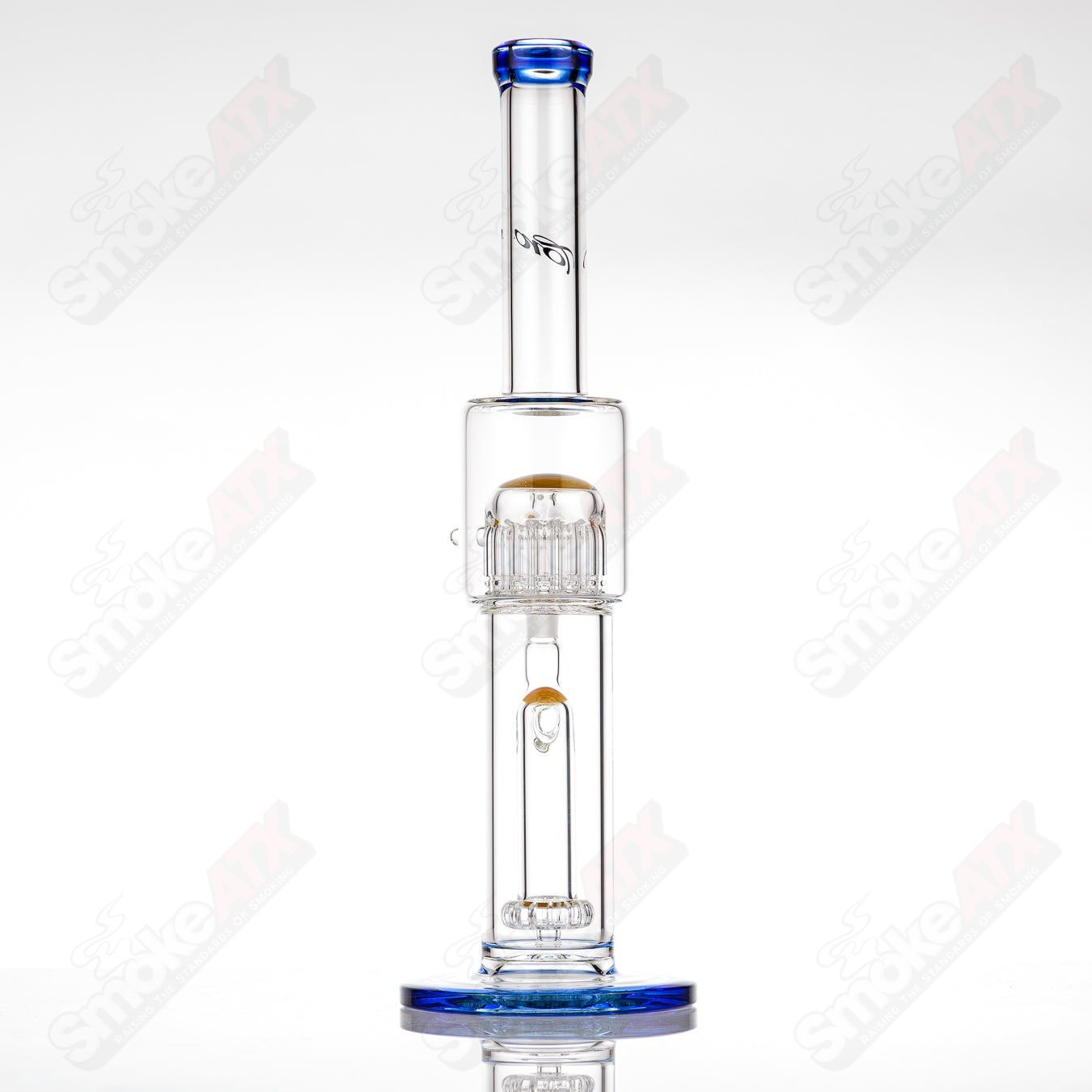 #1 Mini Circ to 13 Arm Conturax w Color Accent Toro Glass - Smoke ATX
