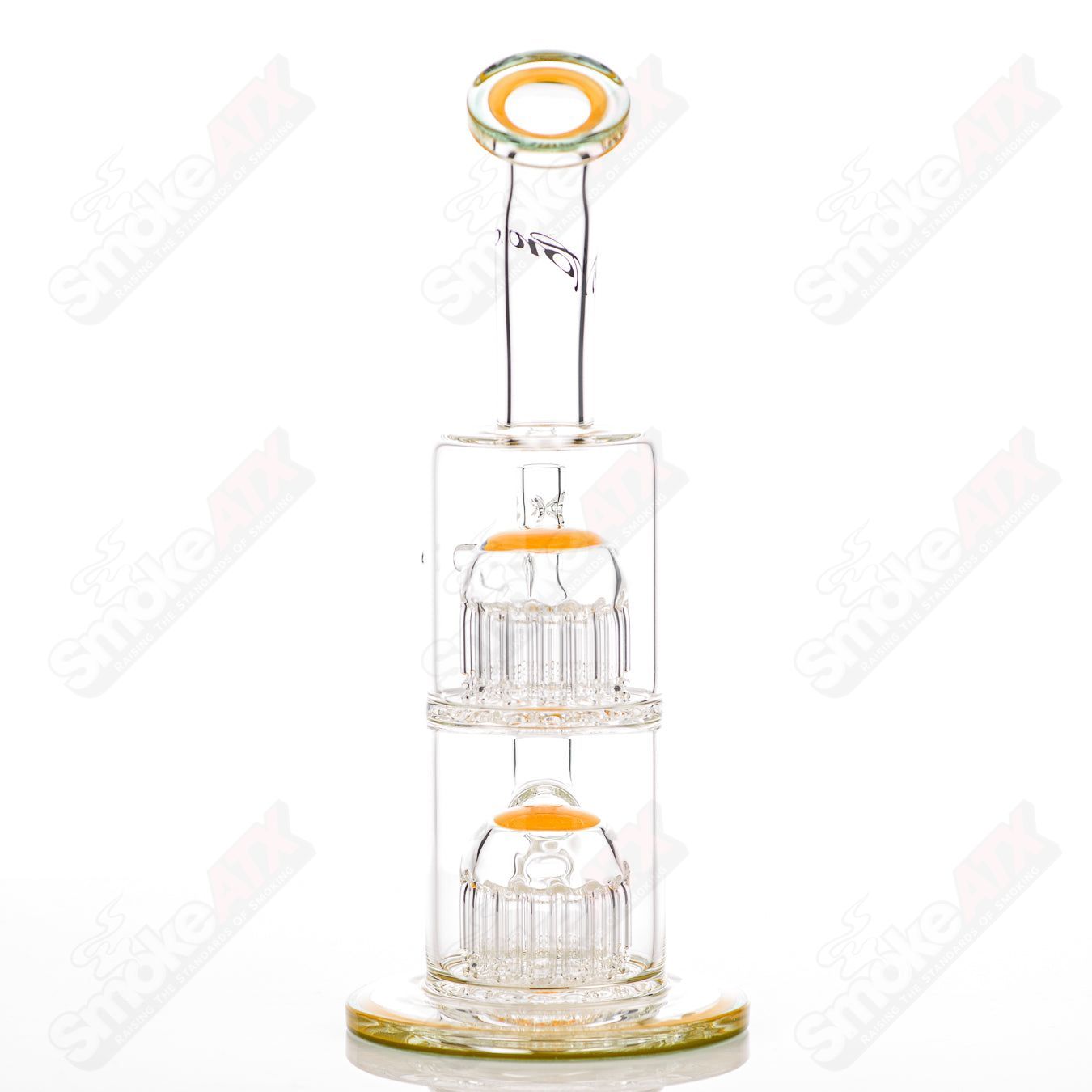 #1 Double Micro 13/13 Arm Perc Toro Glass - Smoke ATX