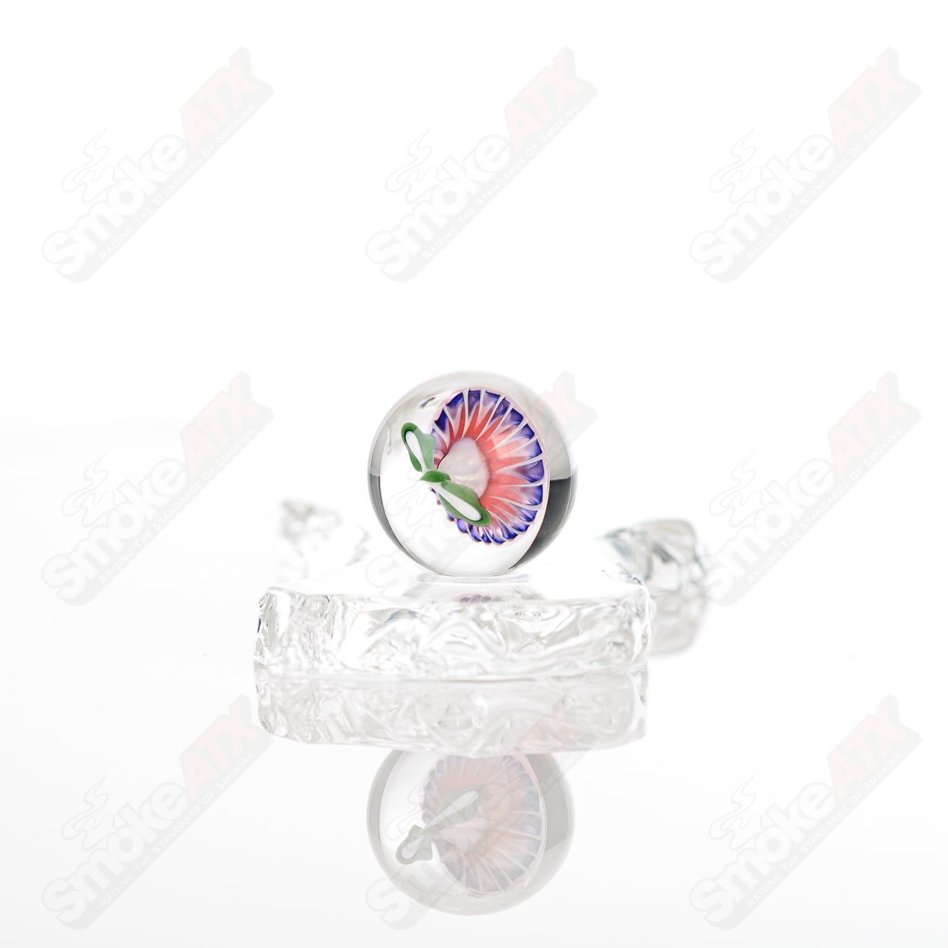 #2 Flower Topper Marble Kobuki Glass Kobuki Glass - Smoke ATX