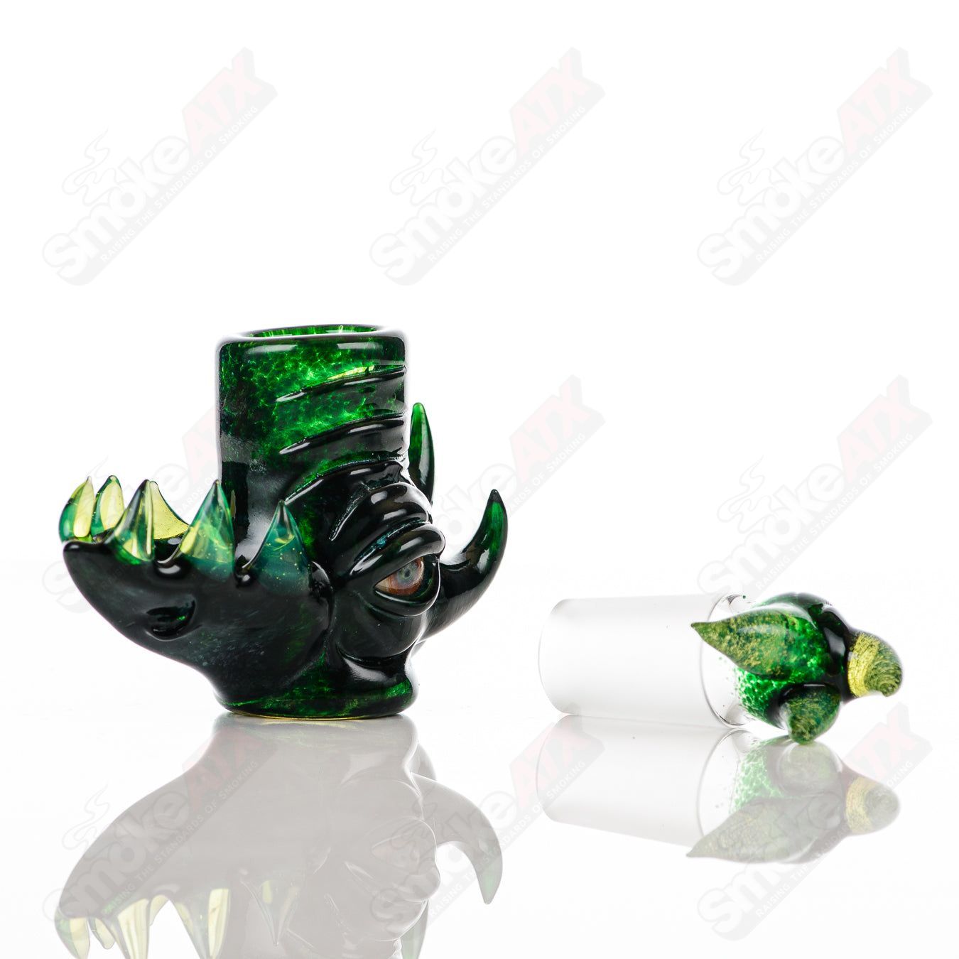 CFL Dome Conversion Shot Glass (Aqua Azul/Serum) SALT - Smoke ATX